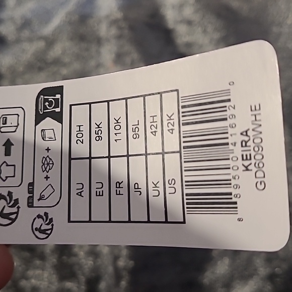 NWT Goddess White Underwire Bra 42K - Picture 5 of 5